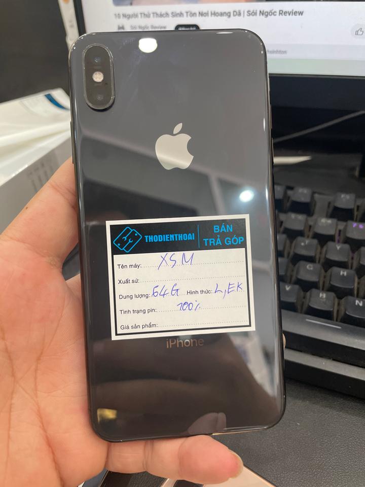 iphone Xsm 64G 100% thay lưng ek 566-duoc-ban-tai-Huấn Hải Hậu - thodienthoai.vn