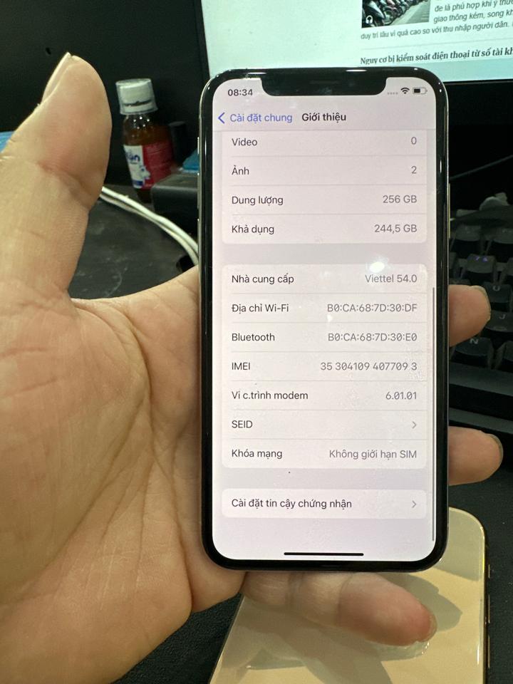 iphone X 256G 100% trắng 093-duoc-ban-tai-Huấn Hải Hậu - thodienthoai.vn