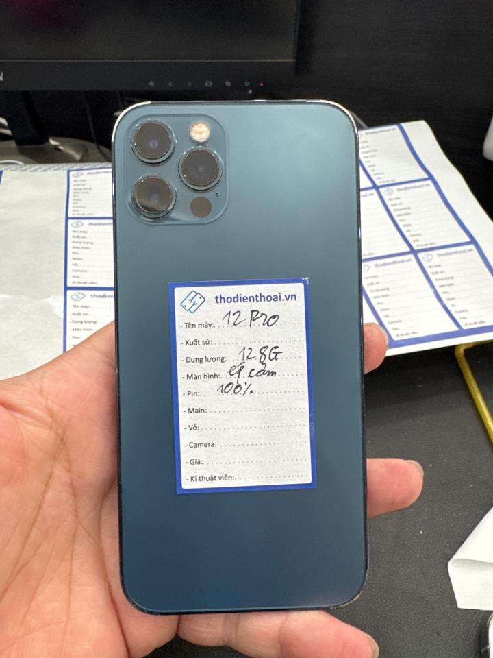 iPhone 12 Pro 128G pin 100% màn GX thay lưng xanh 324731-duoc-ban-tai-HuấnĐT.VN - Mua Bán Sửa Chữa Điện Thoại tại Hải Hậu