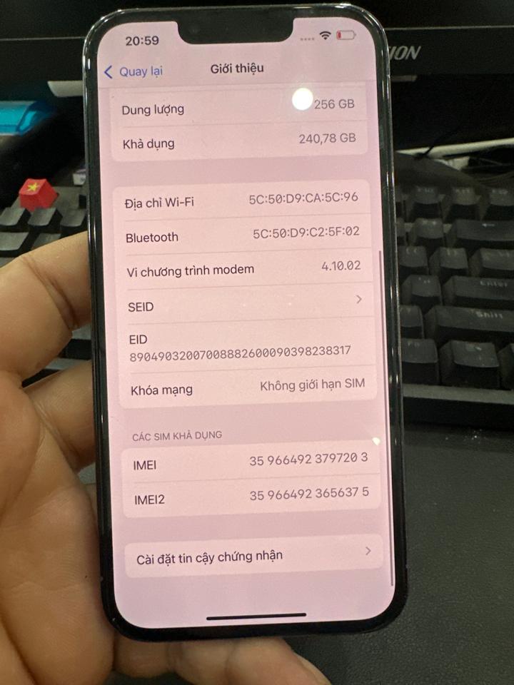 iphone 13 Pro 256G 85% xanh 203-duoc-ban-tai-Huấn Hải Hậu - thodienthoai.vn