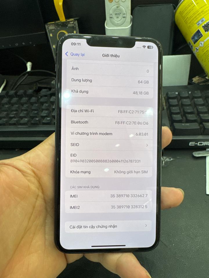 iPhone 11 ProMax 64G pin 100% chưa fix ép kính xanh 326627-duoc-ban-tai-HuấnĐT.VN - Điện Thoại Chất Giá Trị Thật