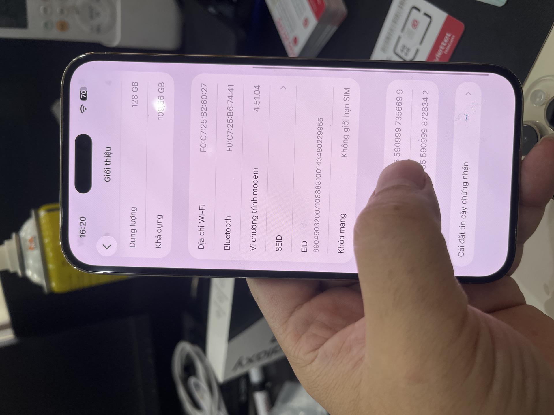 iPhone 14 ProMax LL/A esim 128G pin 86% vàng 356699-duoc-ban-tai-HuấnĐT.VN - Mua Bán Sửa Chữa Điện Thoại tại Hải Hậu