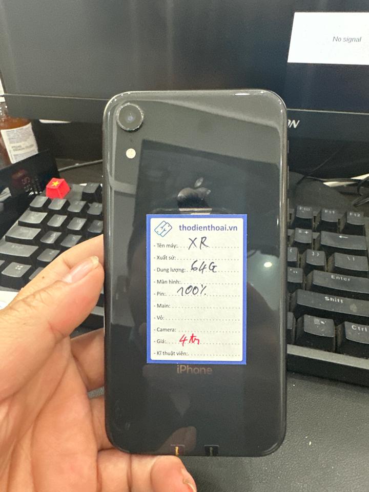 iphone XR 64G 100% đen 762-duoc-ban-tai-Huấn Hải Hậu - thodienthoai.vn