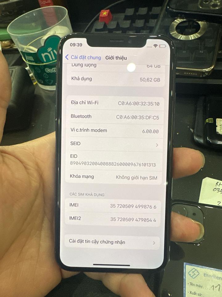iphone XS 64G 86% đen TL EK 766-duoc-ban-tai-Huấn Hải Hậu - thodienthoai.vn