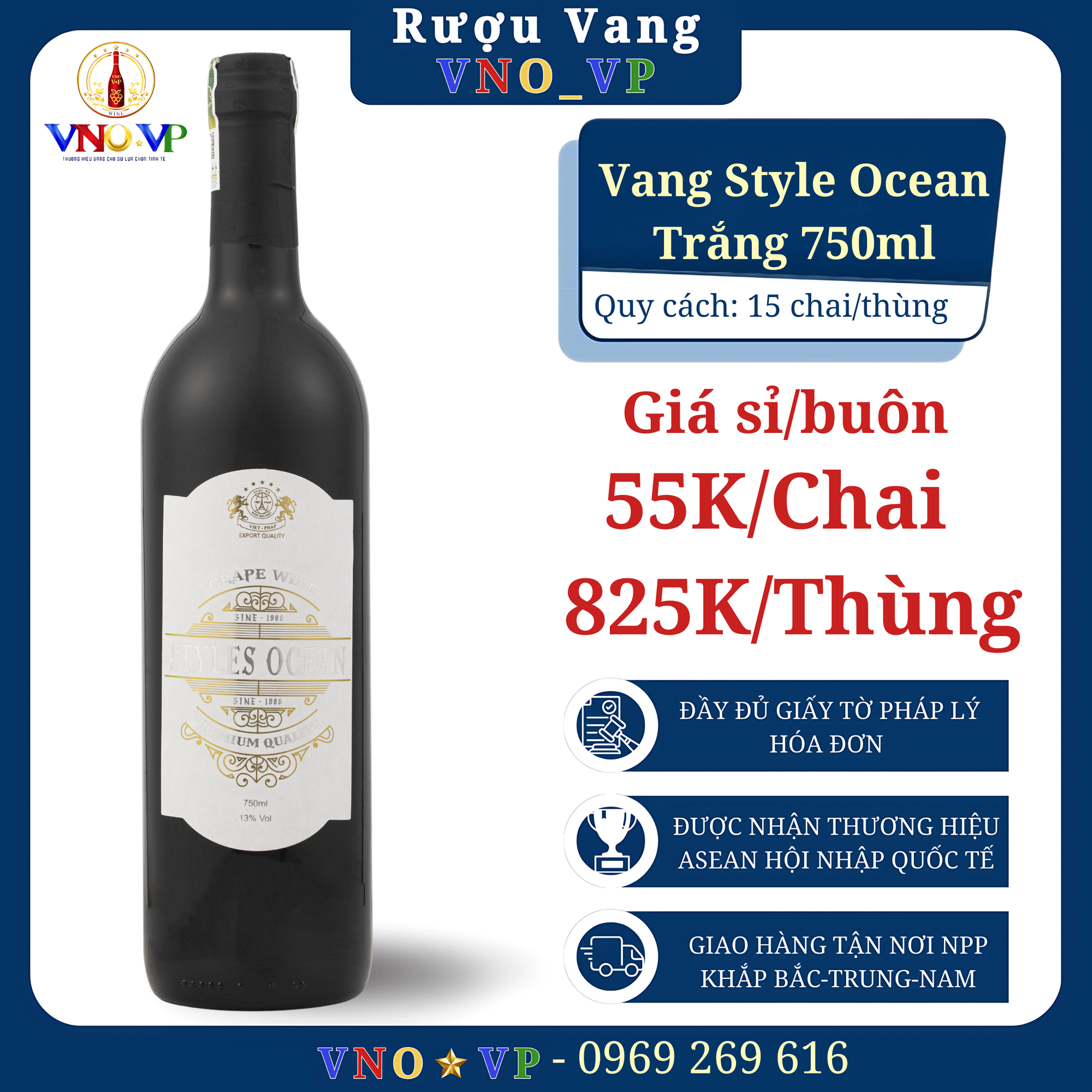 Vang Styles Ocean Trắng - Sỉ/ Buôn SLL Toàn Quốc-duoc-ban-tai-VNO_VP – TỔNG KHO RƯỢU VANG LỚN NHẤT TOÀN QUỐC, HỆ THỐNG NPP RƯỢU VANG PHỦ KÍN 63 TỈNH THÀNH, GIAO HÀNG TẬN NƠI TOÀN QUỐC