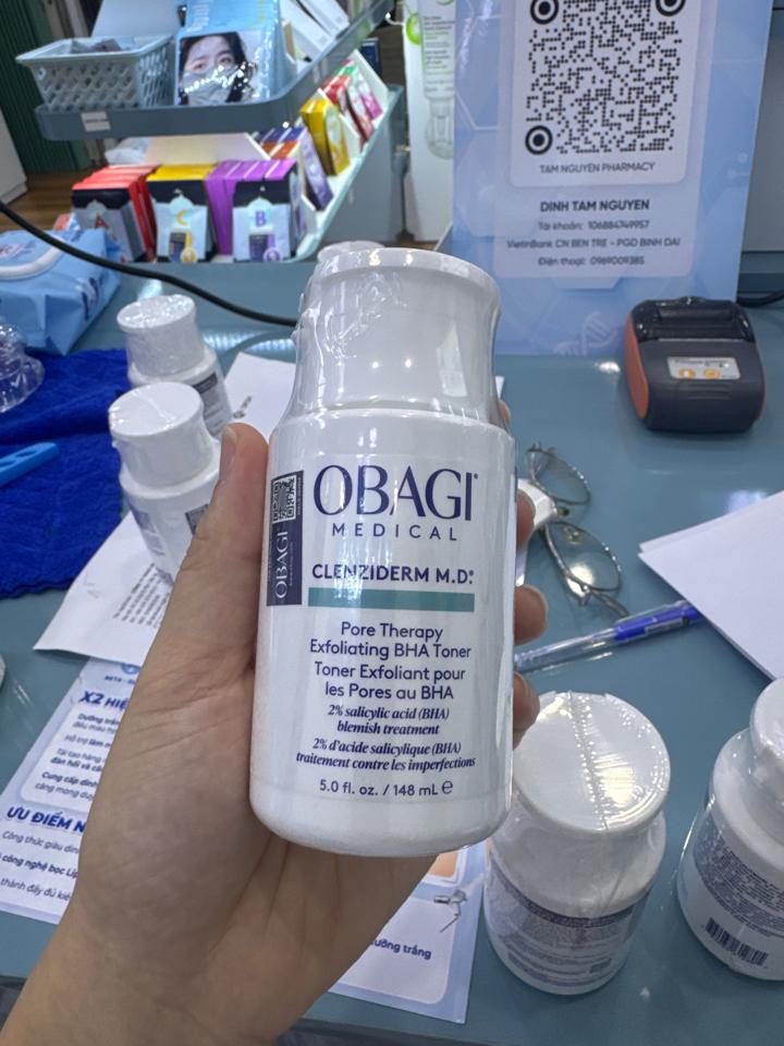  BHA làm sạch mụn, tẩy tế bào chết Obagi Medical Clenziderm M.D. Pore Therapy Exfoliating BHA 148ml-duoc-ban-tai-TAM NGUYÊN PHARMACY | SKINCARE & MEDISPA