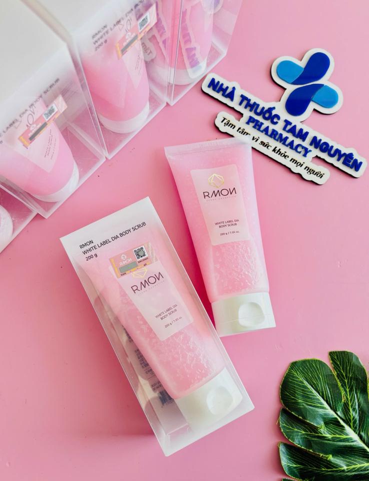 Tẩy Da Chết Body Muối Hồng Rmon White Label Dia Body Scurb 200g-duoc-ban-tai-TAM NGUYÊN PHARMACY | SKINCARE & MEDISPA