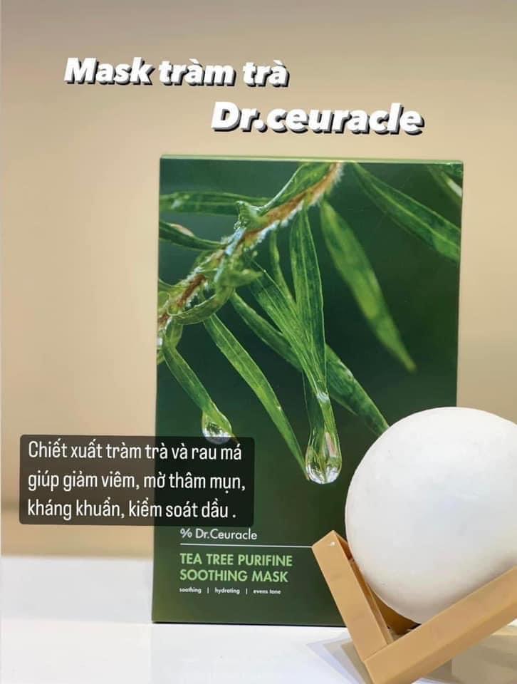 Mặt Nạ Tràm Trà Dr.Ceuracle Tea Tree Purifine Soothing Mask  🌿-duoc-ban-tai-TAM NGUYÊN PHARMACY | SKINCARE & MEDISPA