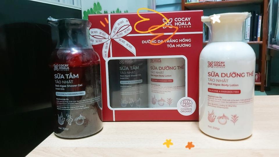 Combo sữa dưỡng thể sữa tắmTảo đỏ-duoc-ban-tai-Hana Store Ngọc Nguyễn