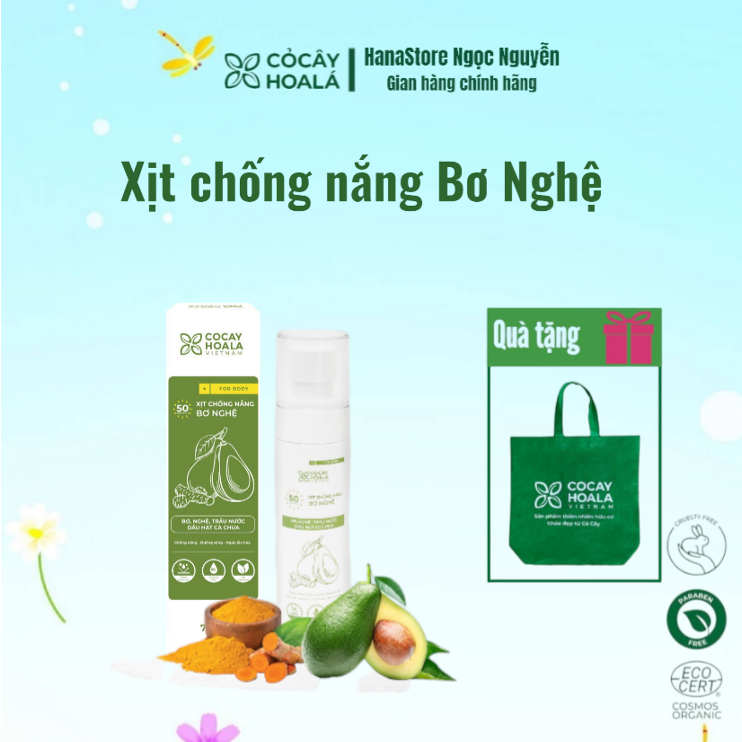 Xịt chống nắng bơ nghệ dùng cho body-duoc-ban-tai-Hana Store Ngọc Nguyễn