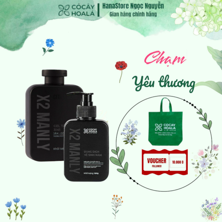 Combo gel tắm 3in1 + gel vệ sinh X2Manly-duoc-ban-tai-Hana Store Ngọc Nguyễn