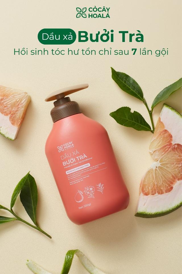 Dầu gội Bưởi Trà Cỏ Cây Hoa Lá phục hồi hư tổn kích thích mọc tóc 500gr-duoc-ban-tai-Hana Store Ngọc Nguyễn