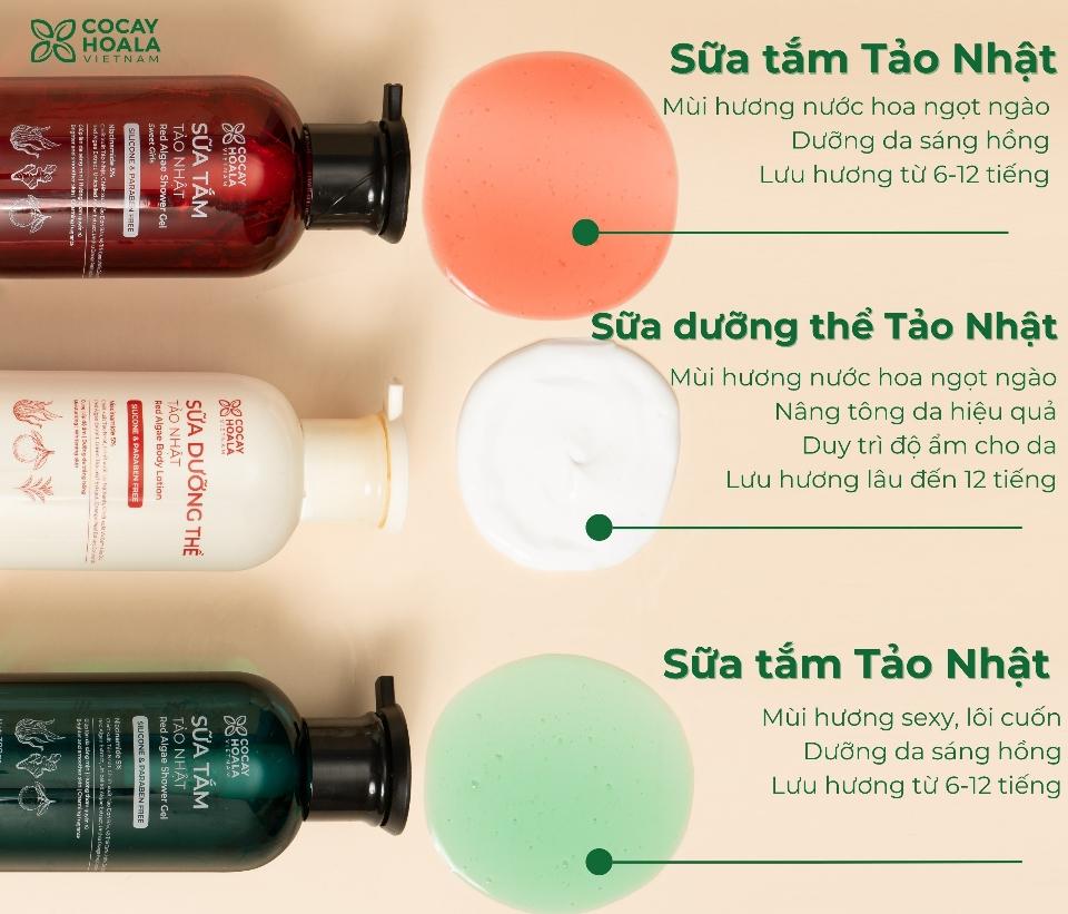 Combo sữa dưỡng thể sữa tắmTảo đỏ-duoc-ban-tai-Hana Store Ngọc Nguyễn