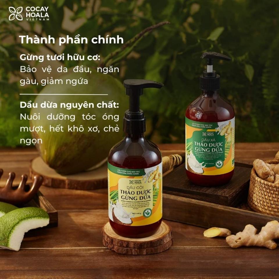 Dầu gội thảo dược Gừng dừa-duoc-ban-tai-Hana Store Ngọc Nguyễn
