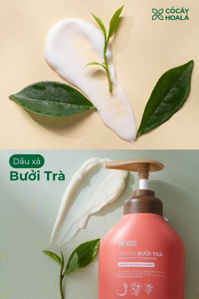 Dầu gội Bưởi Trà Cỏ Cây Hoa Lá phục hồi hư tổn kích thích mọc tóc 500gr-duoc-ban-tai-Hana Store Ngọc Nguyễn