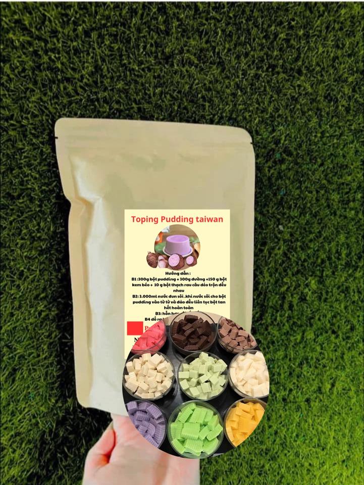  bột Puding taiwan-duoc-ban-tai-CSHKD PHA CHẾ ĐỒ UỐNG  HỒNG BÉO - NGUYÊN LIỆU ĐÀI LOAN