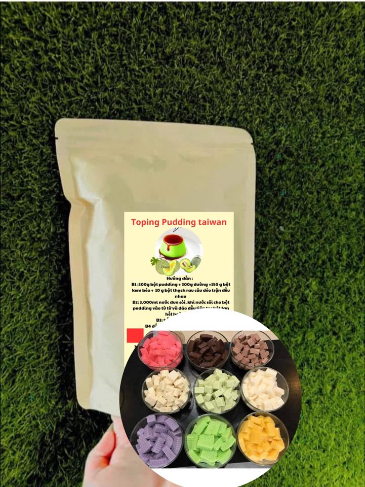  bột Puding taiwan-duoc-ban-tai-CSHKD PHA CHẾ ĐỒ UỐNG  HỒNG BÉO - NGUYÊN LIỆU ĐÀI LOAN
