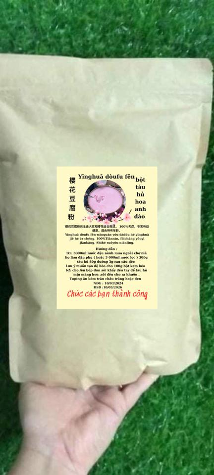 Bột tàu hủ hoa anh đào Đài Loan 1 kg -duoc-ban-tai-CSHKD PHA CHẾ ĐỒ UỐNG  HỒNG BÉO - NGUYÊN LIỆU ĐÀI LOAN