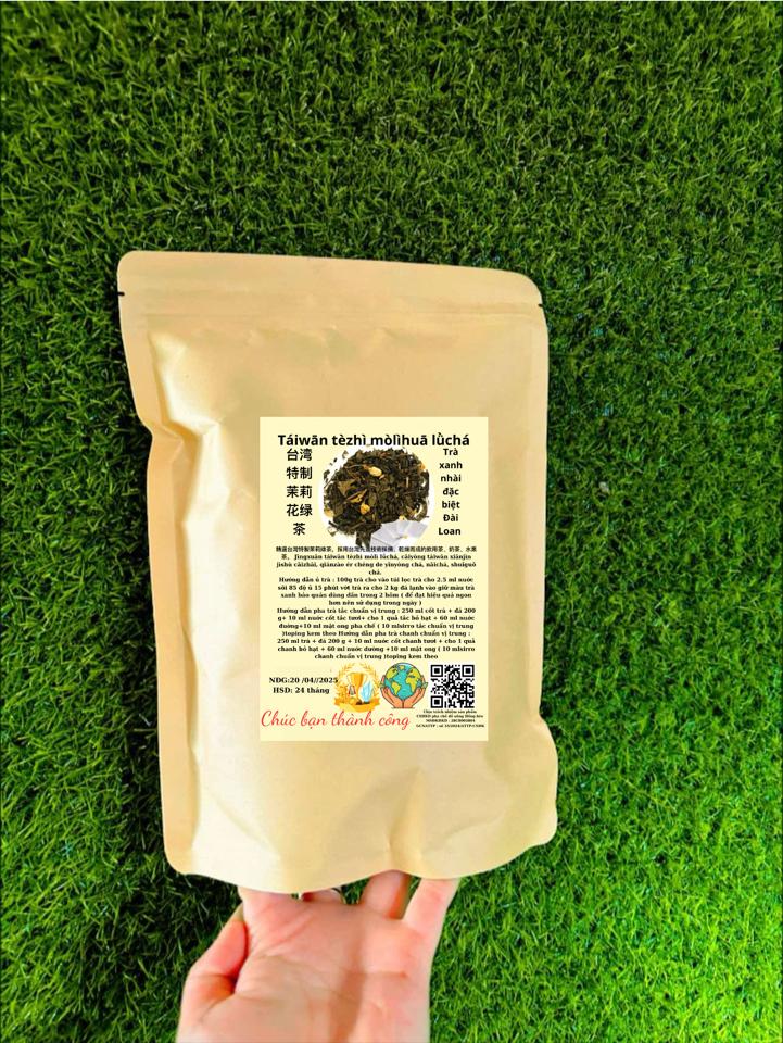 Trà xanh nhài  đặc biệt ĐL 1kg -duoc-ban-tai-CSHKD PHA CHẾ ĐỒ UỐNG  HỒNG BÉO - NGUYÊN LIỆU ĐÀI LOAN