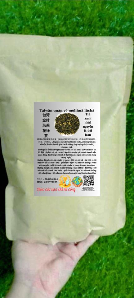 Trà xanh nhài nguyên lá đài loan 1kg -duoc-ban-tai-CSHKD PHA CHẾ ĐỒ UỐNG  HỒNG BÉO - NGUYÊN LIỆU ĐÀI LOAN