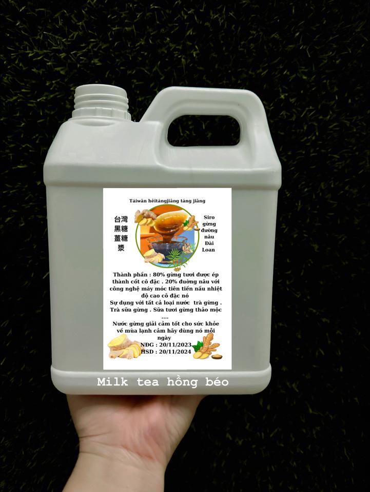 Cốt gừng đường nâu Đài Loan 2.3 kg -duoc-ban-tai-CSHKD PHA CHẾ ĐỒ UỐNG  HỒNG BÉO - NGUYÊN LIỆU ĐÀI LOAN