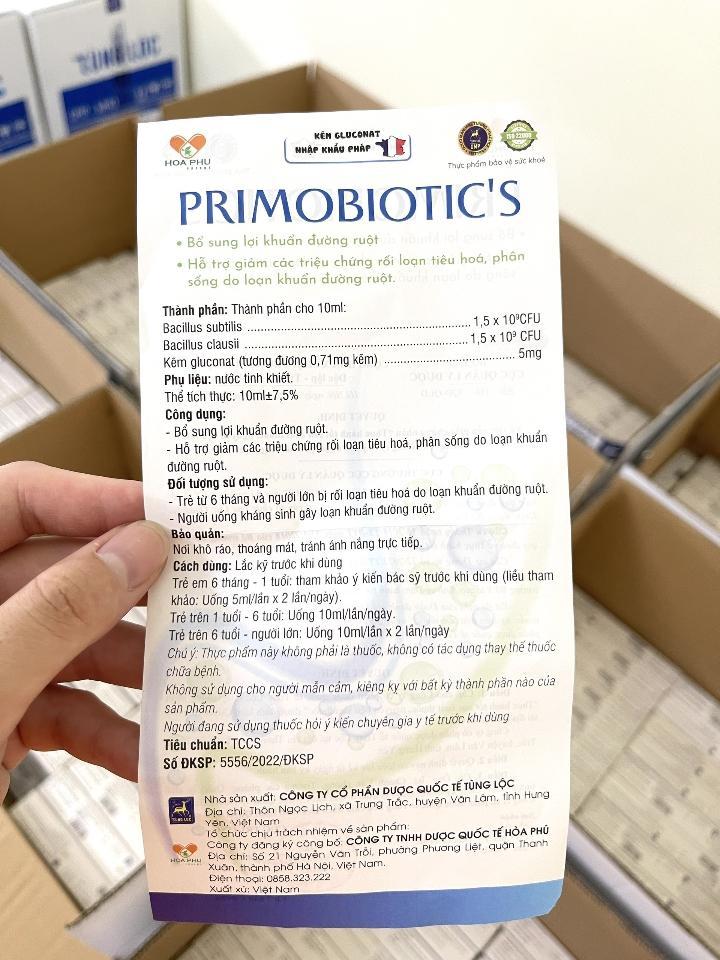 Men vi sinh Primprobio's hỗ trợ tiêu hoá-duoc-ban-tai-Nhà thuốc Tâm Đức