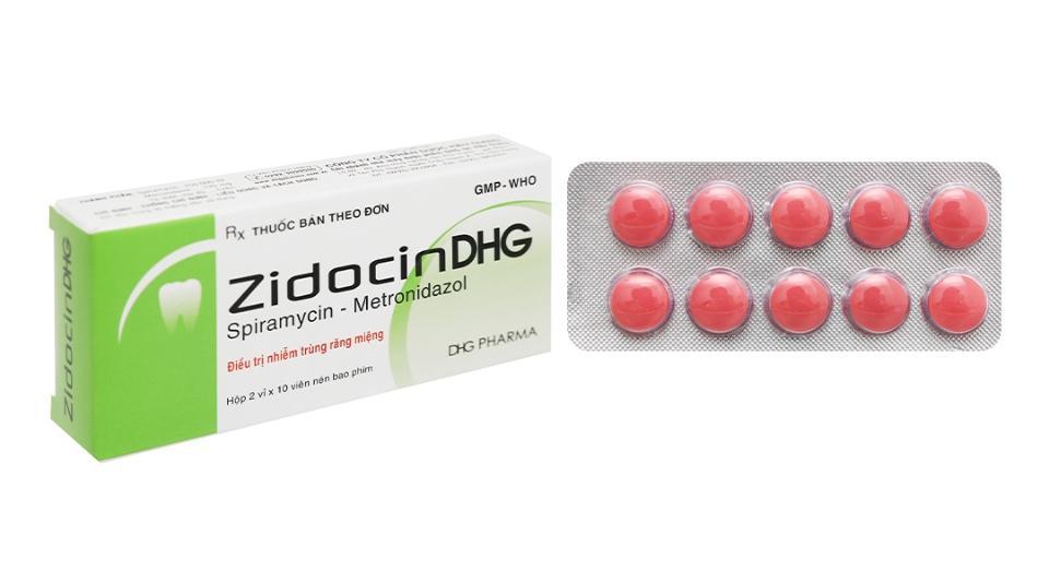 ZidocinDHG trị nhiễm trùng răng miệng cấp tính, mạn tính hoặc tái phát-duoc-ban-tai-Nhà thuốc Tâm Đức