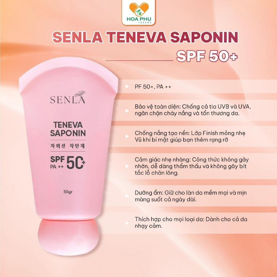 Kem chống nắng SENLA TENEVA SAPONIN-duoc-ban-tai-Nhà thuốc Tâm Đức