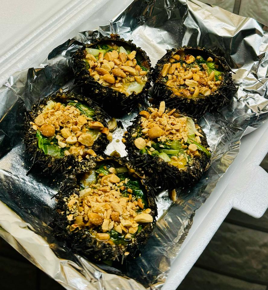 Nhum nướng trứng cút -duoc-ban-tai-Hải Sản Tiên Tiên