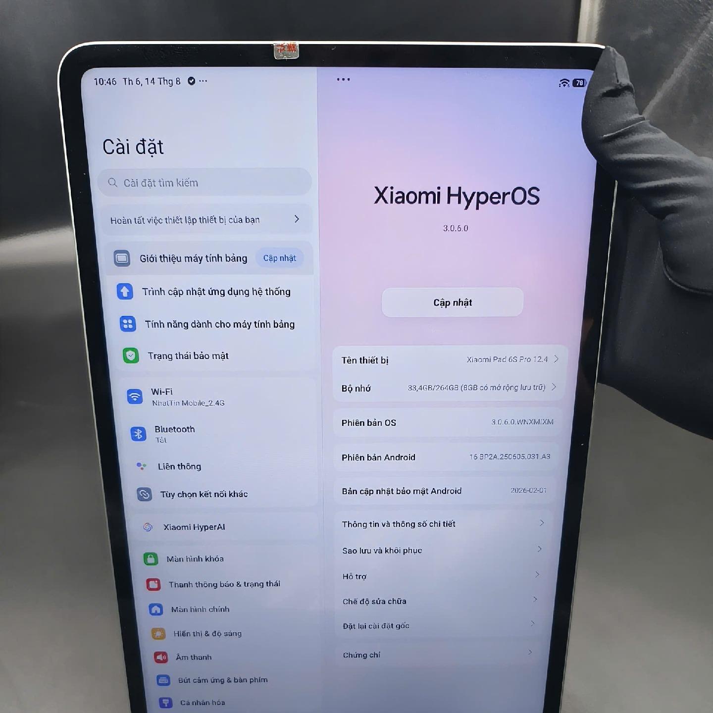 Xiaomi pad 6s pro 12.4 8/256 Rom quốc tế Fullbox-duoc-ban-tai-Nhất Tín Mobile , anh chị nhắn zalo 0937545427 ,để tư vấn trước khi đặt hàng giúp em