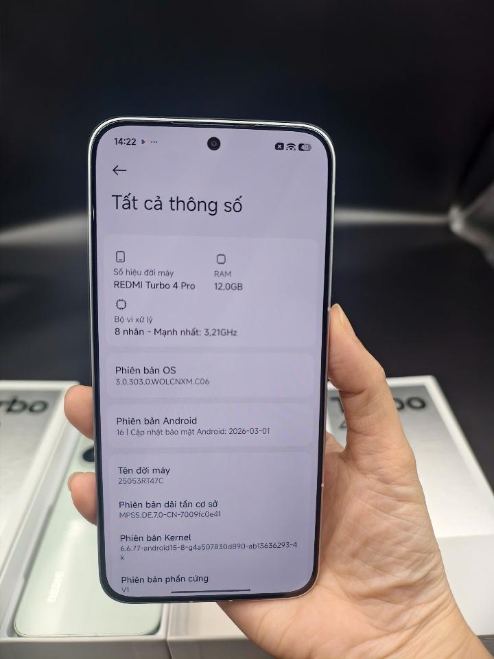 Redmi Turbo 4 pro 12/256 Rom quốc tế-duoc-ban-tai-Nhất Tín Mobile