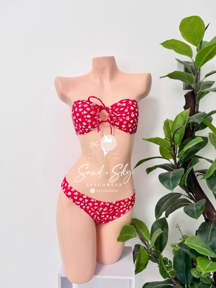 Bộ bikini hoa nhỏ cúp ngực-duoc-ban-tai-SAND + SKY ( Beachwear )