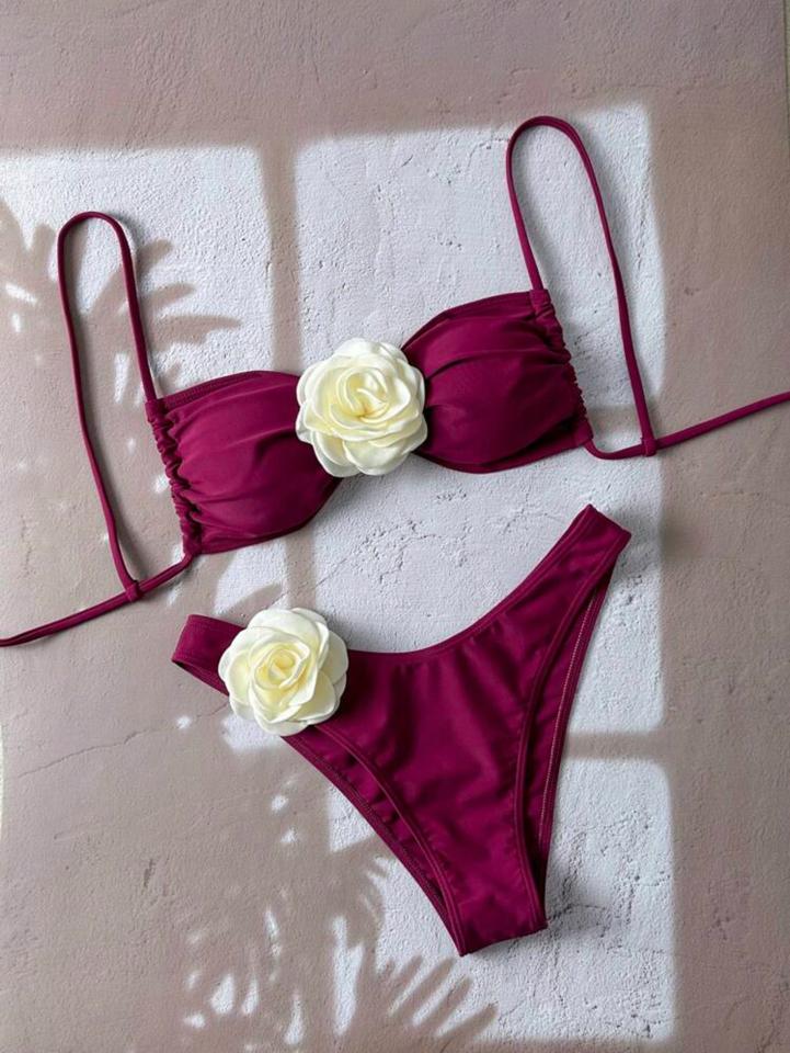 Bộ bikini 2 mảnh màu trơn tag hoa-duoc-ban-tai-SAND + SKY ( Beachwear )