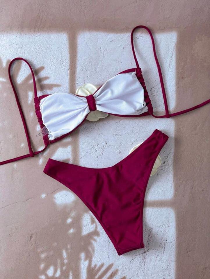 Bộ bikini 2 mảnh màu trơn tag hoa-duoc-ban-tai-SAND + SKY ( Beachwear )