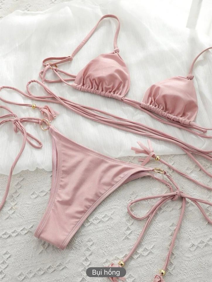 Bộ bikini nhẫn màu trơn gợi cảm-duoc-ban-tai-SAND + SKY ( Beachwear )