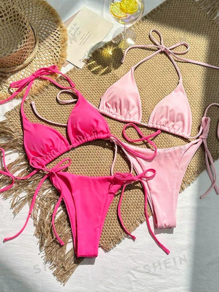 Bộ bikini tam giác màu trơn-duoc-ban-tai-SAND + SKY ( Beachwear )