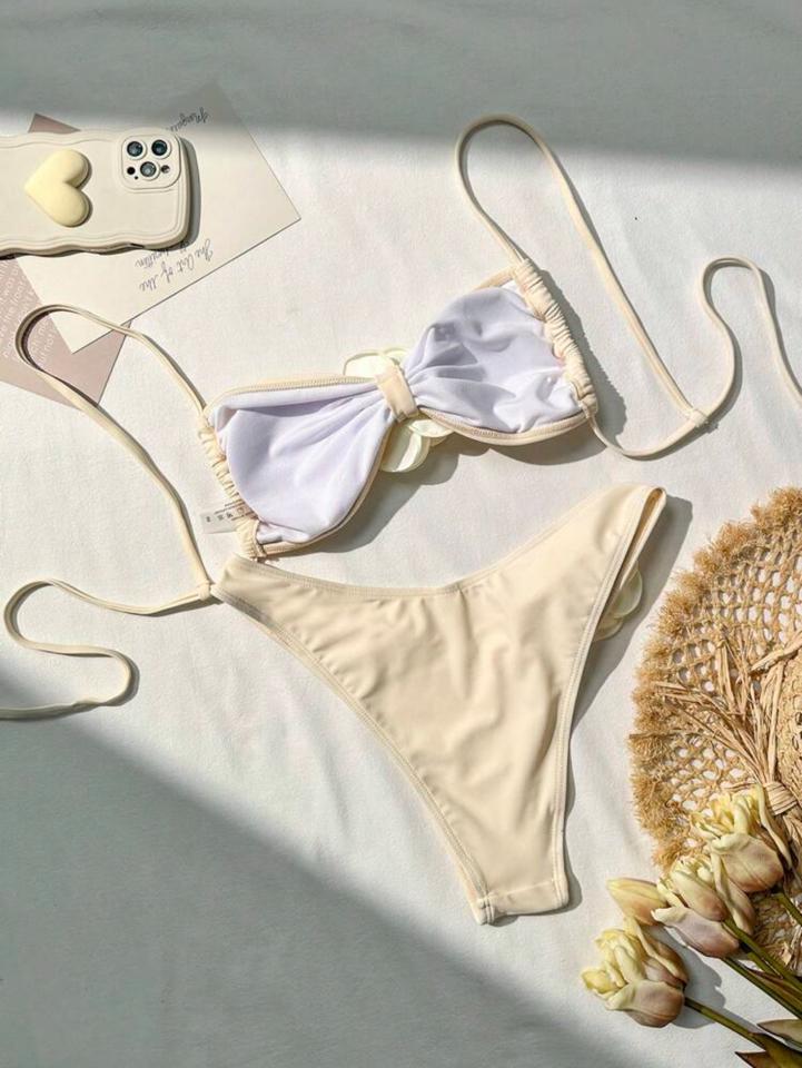 Bộ bikini 2 mảnh màu trơn tag hoa-duoc-ban-tai-SAND + SKY ( Beachwear )