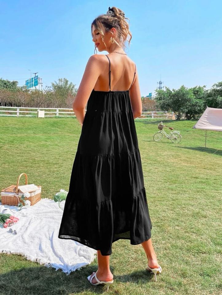 Đầm 2 dây cổ V-duoc-ban-tai-SAND + SKY ( Beachwear )