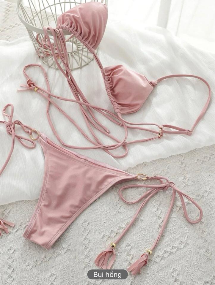 Bộ bikini nhẫn màu trơn gợi cảm-duoc-ban-tai-SAND + SKY ( Beachwear )