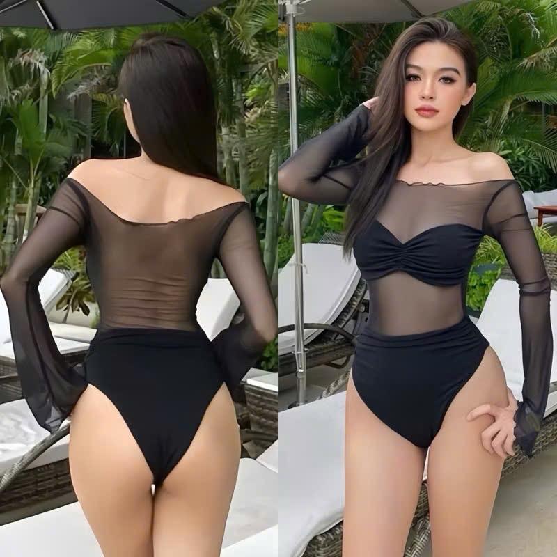 Một mảnh lưới tay dài-duoc-ban-tai-SAND + SKY ( Beachwear )