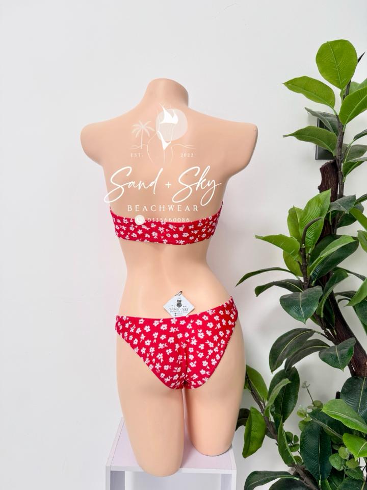 Bộ bikini hoa nhỏ cúp ngực-duoc-ban-tai-SAND + SKY ( Beachwear )