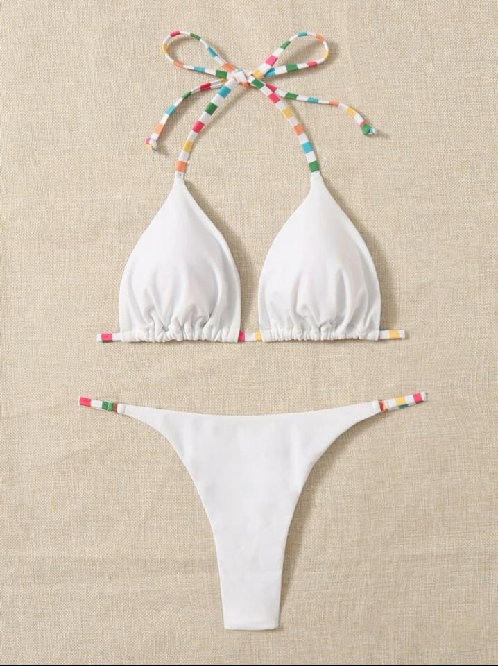 Bộ bikini tam giác dây sọc -duoc-ban-tai-SAND + SKY ( Beachwear )
