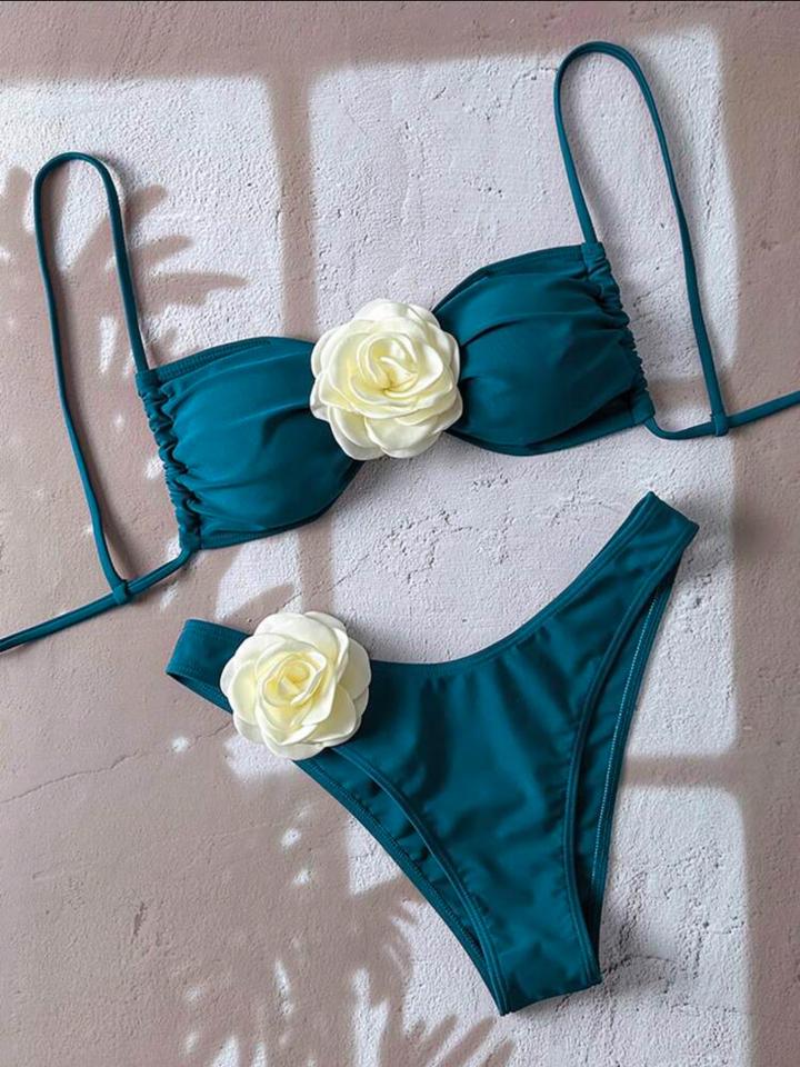 Bộ bikini 2 mảnh màu trơn tag hoa-duoc-ban-tai-SAND + SKY ( Beachwear )