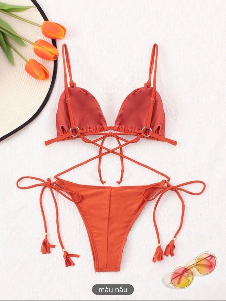 Bộ bikini nhẫn màu trơn gợi cảm-duoc-ban-tai-SAND + SKY ( Beachwear )