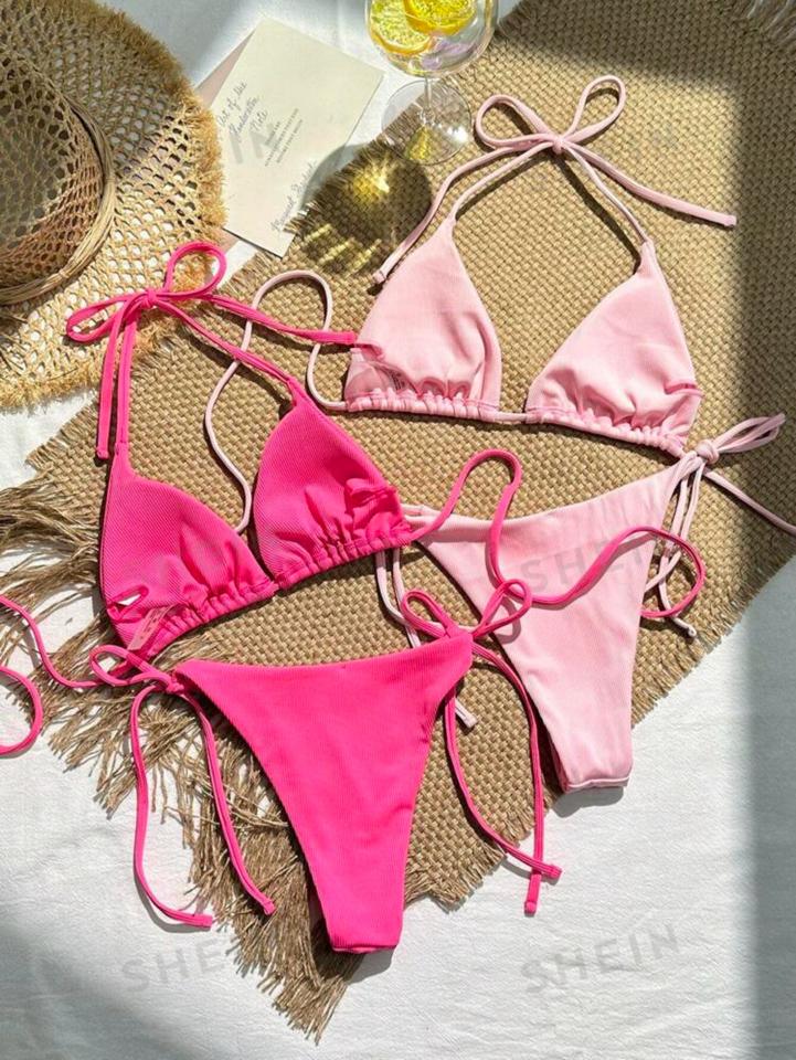 Bộ bikini tam giác màu trơn-duoc-ban-tai-SAND + SKY ( Beachwear )