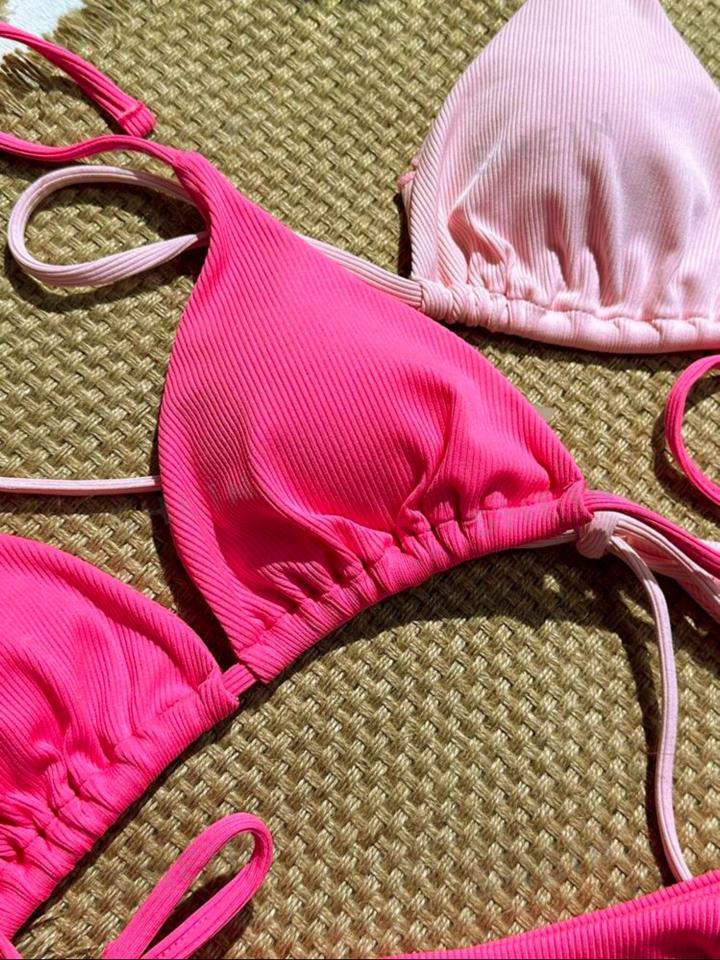 Bộ bikini tam giác màu trơn-duoc-ban-tai-SAND + SKY ( Beachwear )