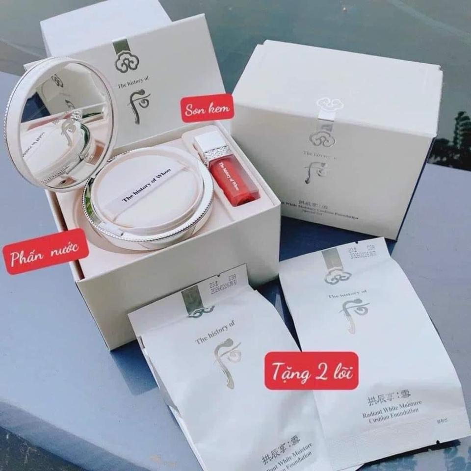 Set phấn Cushion whoo trắng-duoc-ban-tai-Thu Huong Hoang- Mỹ Phẩm Hàn chính hãng