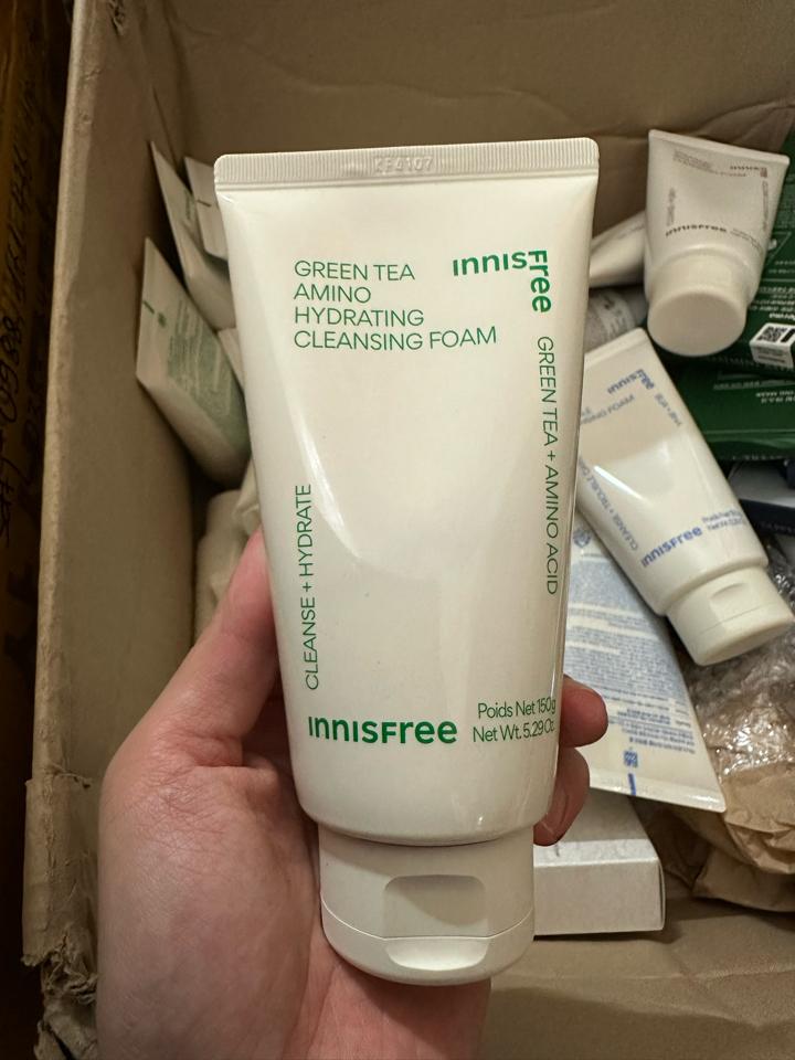 Srm Innisfree trà xanh 150g-duoc-ban-tai-Thu Huong Hoang- Mỹ Phẩm Hàn chính hãng
