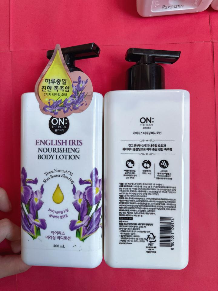 Dưỡng thể On The Body tím 400ml-duoc-ban-tai-Thu Huong Hoang- Mỹ Phẩm Hàn chính hãng
