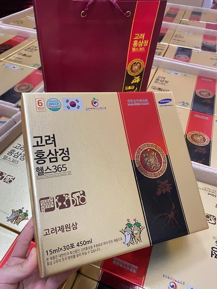 Nước hồng sâm 365 30gói-duoc-ban-tai-Thu Huong Hoang- Mỹ Phẩm Hàn chính hãng